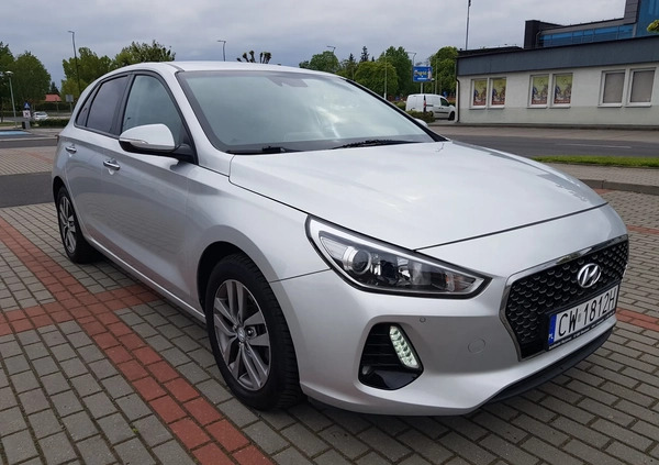 Hyundai I30 cena 59900 przebieg: 103885, rok produkcji 2018 z Włocławek małe 191